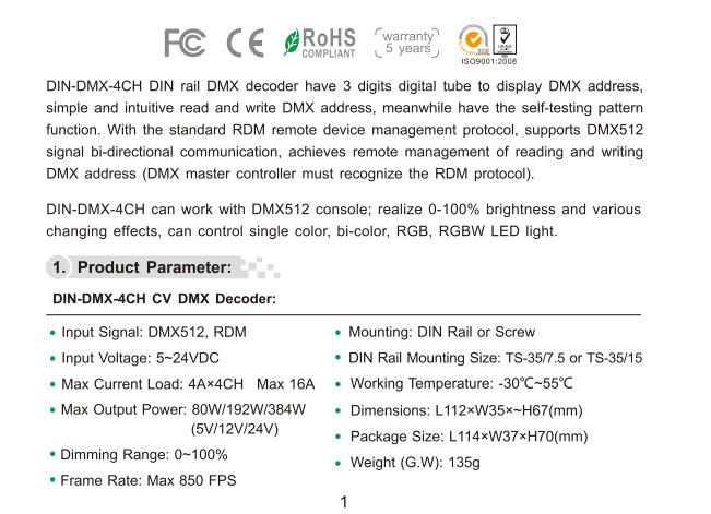 LTECH_DMX_controller_LTECH_DIN_DMX_4CH_1