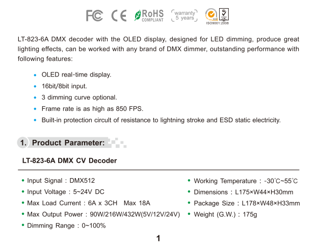 LTECH_DMX_controller_LTECH_LT_823_6A_1