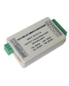 WS-DMX-RELAY-3CH 12v 3ch Relays Dmx512 3P led Decoder Dimmer